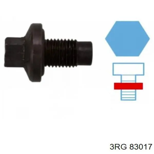  Tapón roscado, colector de aceite para Renault 18 134