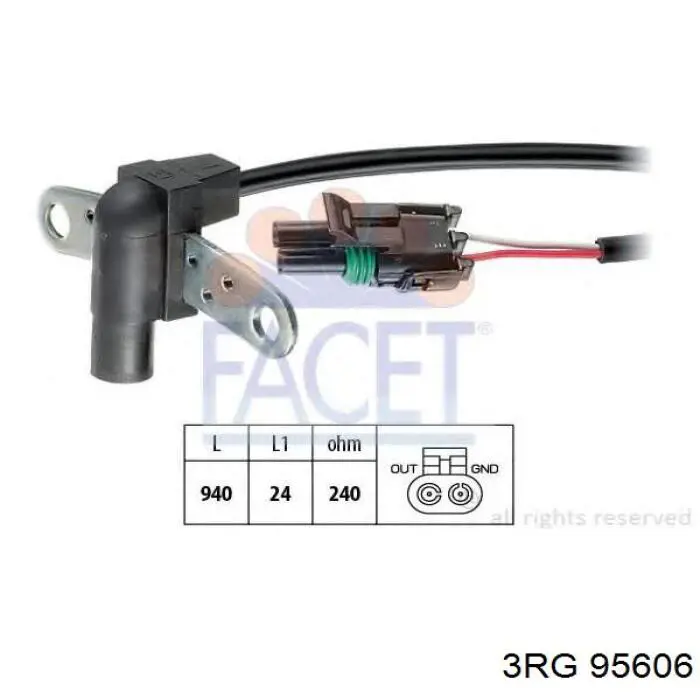 95606 3RG sensor de posición del cigüeñal