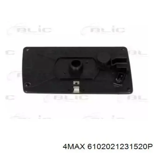 6102021231520P 4max cristal de espejo retrovisor exterior izquierdo