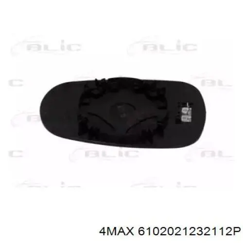 6102021232112P 4max cristal de espejo retrovisor exterior derecho