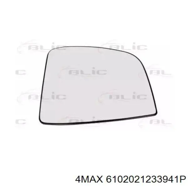 6102021233941P 4max cristal de espejo retrovisor exterior izquierdo