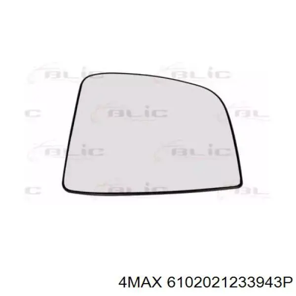 6102021233943P 4max cristal de espejo retrovisor exterior izquierdo