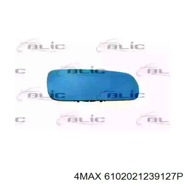 6102021239127P 4max cristal de espejo retrovisor exterior derecho