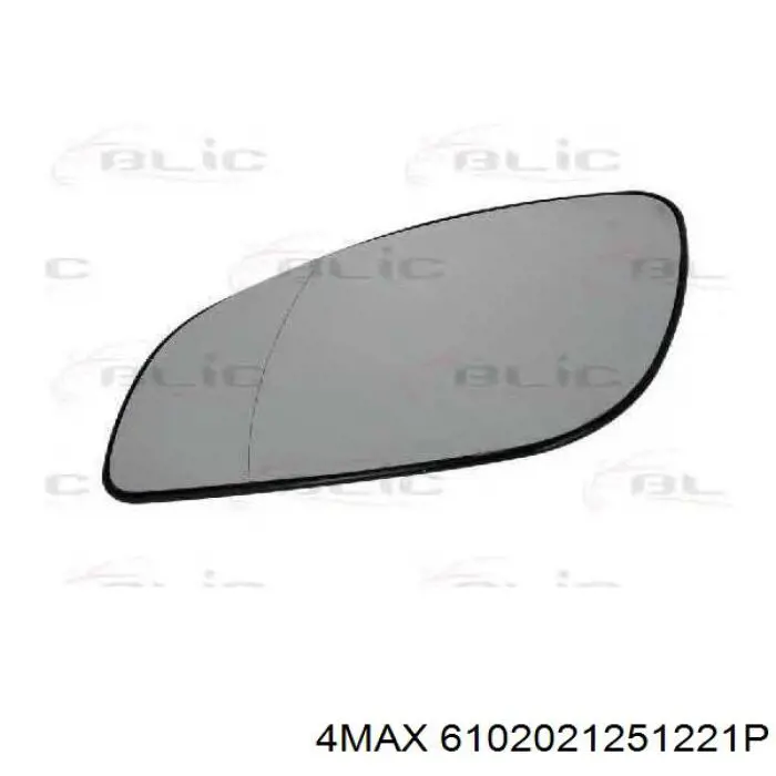 6102021251221P 4max cristal de espejo retrovisor exterior izquierdo