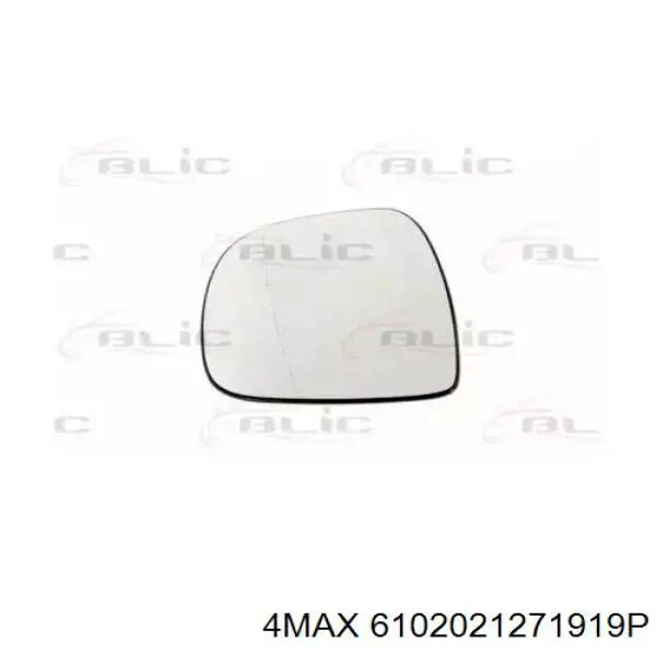 6102021271919P 4max cristal de espejo retrovisor exterior izquierdo