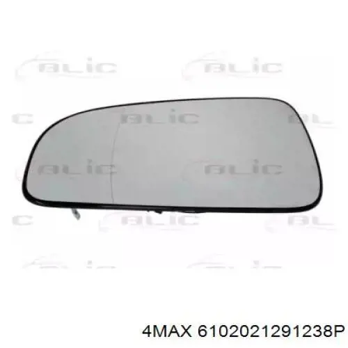 6102021291238P 4max cristal de espejo retrovisor exterior izquierdo