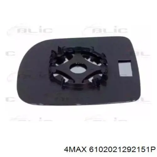 6102021292151P 4max cristal de espejo retrovisor exterior derecho