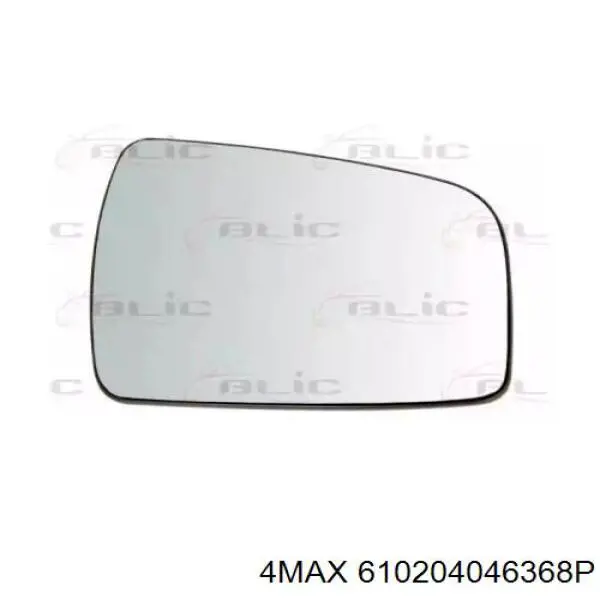 3796838 VAN Wezel cristal de espejo retrovisor exterior derecho