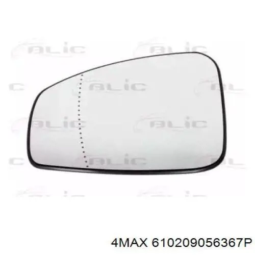 503 0135 Autotechteile cristal de espejo retrovisor exterior izquierdo