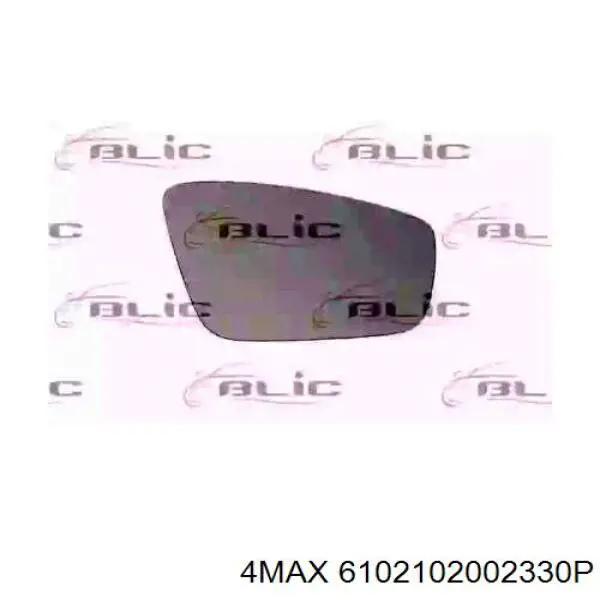 6102102002330P 4max cristal de espejo retrovisor exterior derecho