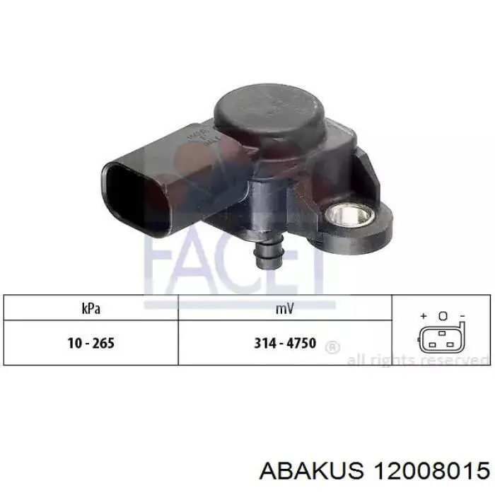  Sensor de presion de carga (inyeccion de aire turbina) para Seat ATECA KH7