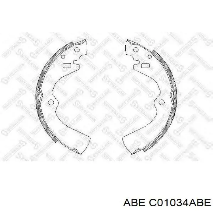 C01034ABE ABE zapatas de frenos de tambor traseras