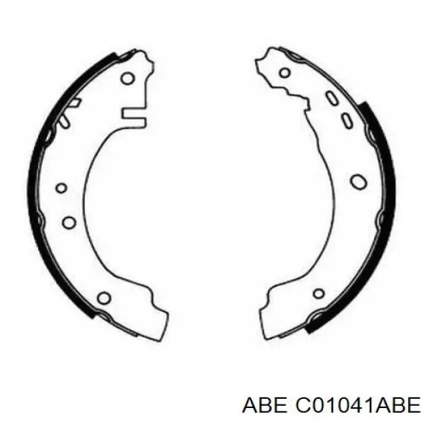 C01041ABE ABE zapatas de frenos de tambor traseras