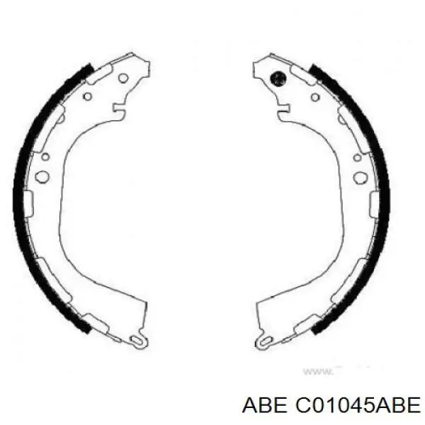 C01045ABE ABE zapatas de frenos de tambor traseras