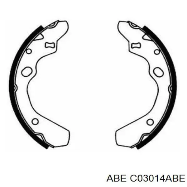 C03014ABE ABE zapatas de frenos de tambor traseras