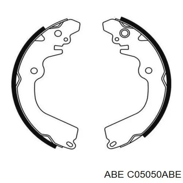 C05050ABE ABE zapatas de frenos de tambor traseras