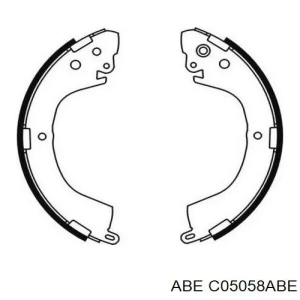 C05058ABE ABE zapatas de frenos de tambor traseras