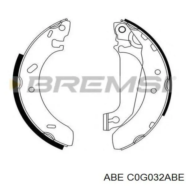 C0G032ABE ABE zapatas de frenos de tambor traseras