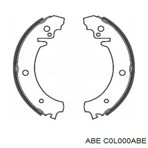 C0L000ABE ABE zapatas de frenos de tambor traseras