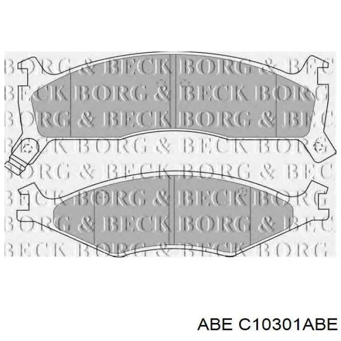 C10301ABE ABE pastillas de freno delanteras