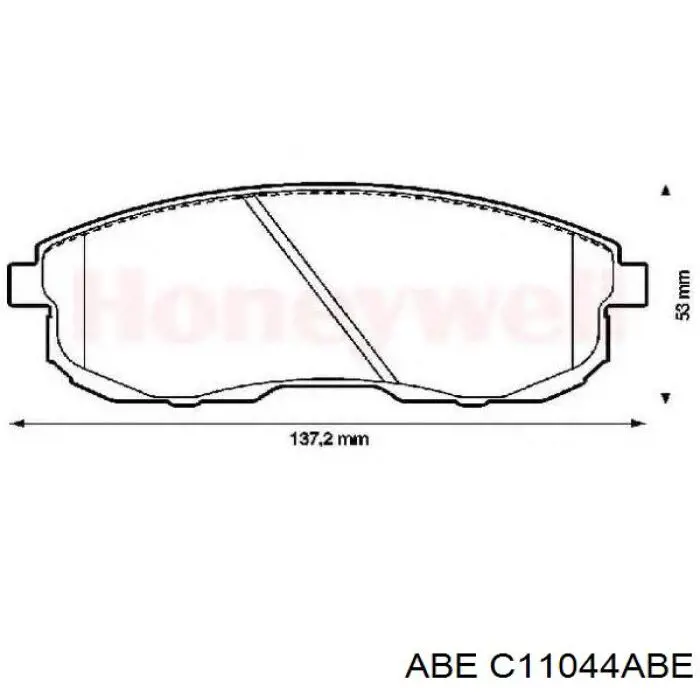 C11044ABE ABE pastillas de freno delanteras