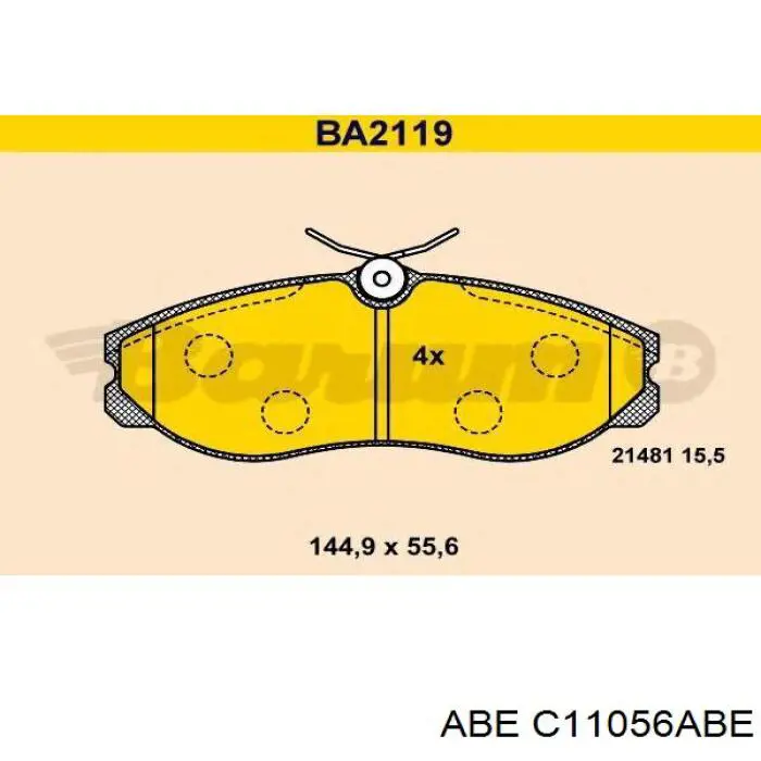 C11056ABE ABE pastillas de freno delanteras