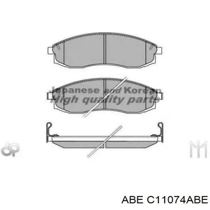 C11074ABE ABE pastillas de freno delanteras
