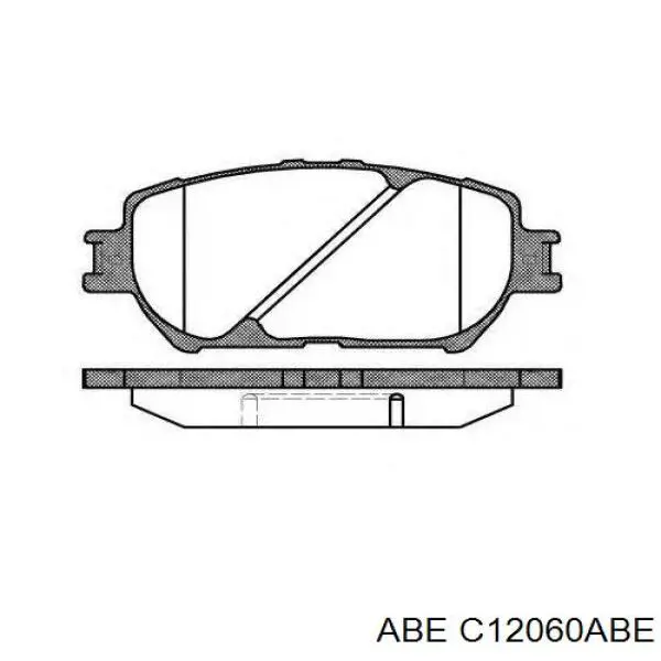 C12060ABE ABE pastillas de freno delanteras