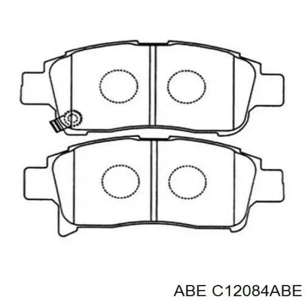 C12084ABE ABE pastillas de freno delanteras