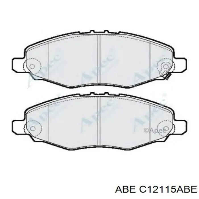 C12115ABE ABE pastillas de freno delanteras