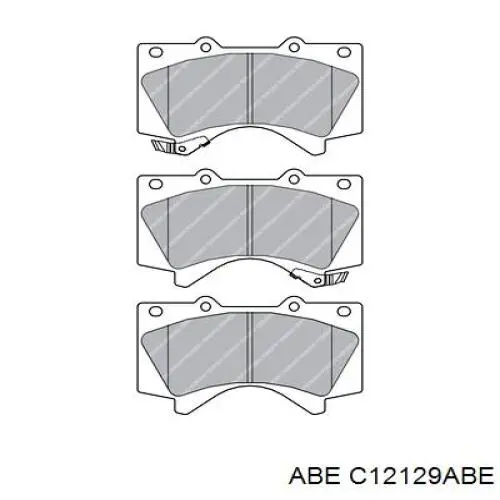 C12129ABE ABE pastillas de freno delanteras