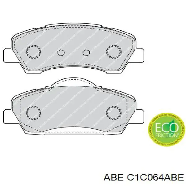 C1C064ABE ABE pastillas de freno delanteras