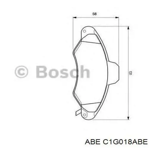 C1G018ABE ABE pastillas de freno delanteras