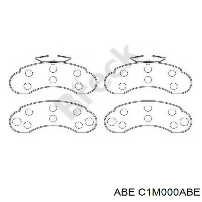 C1M000ABE ABE pastillas de freno delanteras