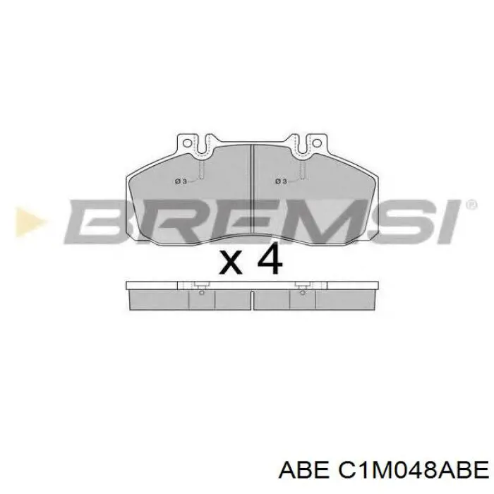 C1M048ABE ABE pastillas de freno traseras