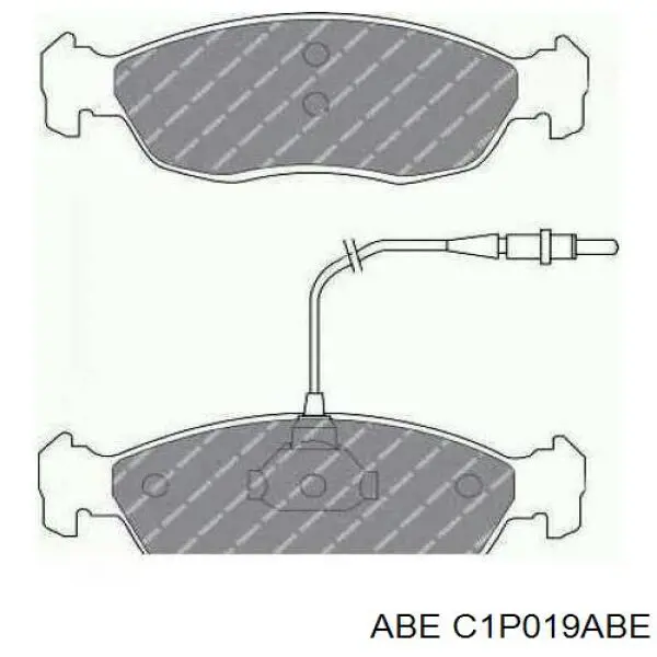 C1P019ABE ABE pastillas de freno delanteras