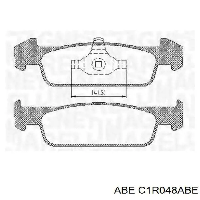 C1R048ABE ABE pastillas de freno delanteras