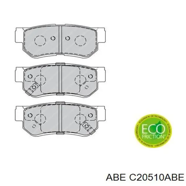 C20510ABE ABE pastillas de freno traseras