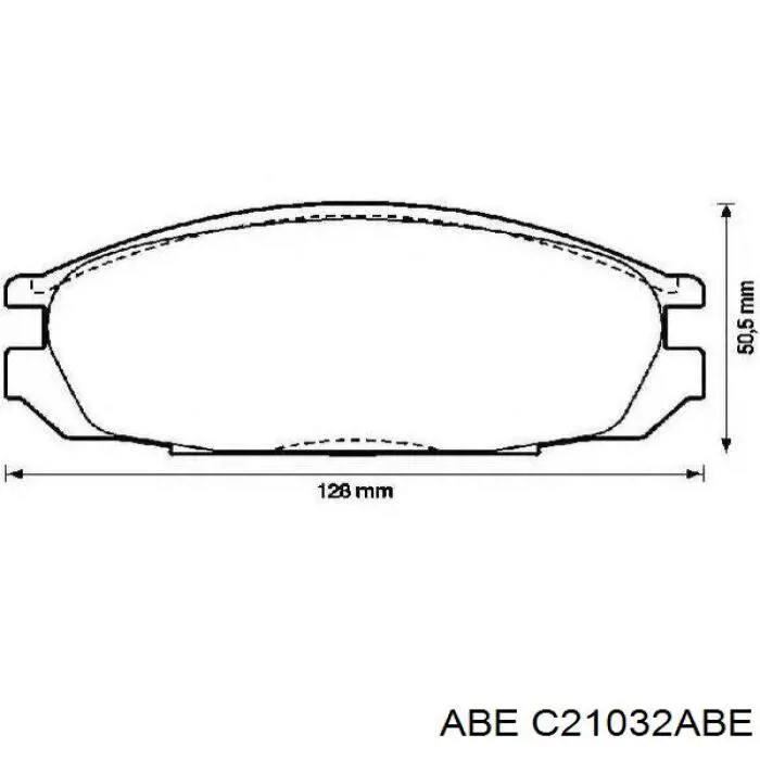 C21032ABE ABE pastillas de freno traseras