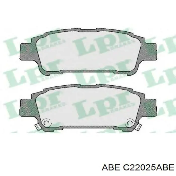 C22025ABE ABE pastillas de freno traseras