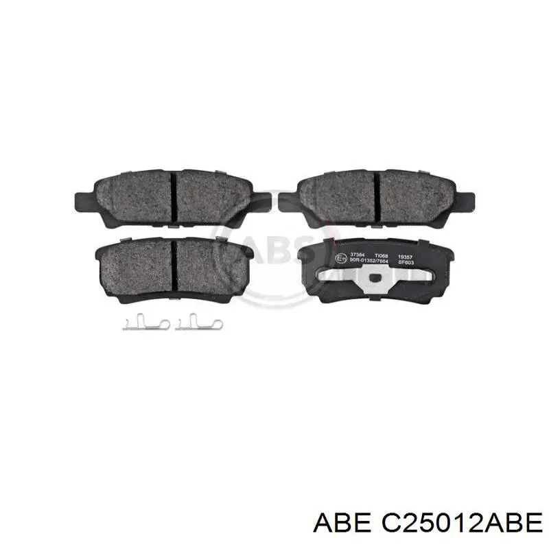 C25012ABE ABE pastillas de freno traseras