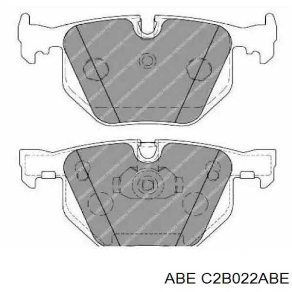 C2B022ABE ABE pastillas de freno traseras