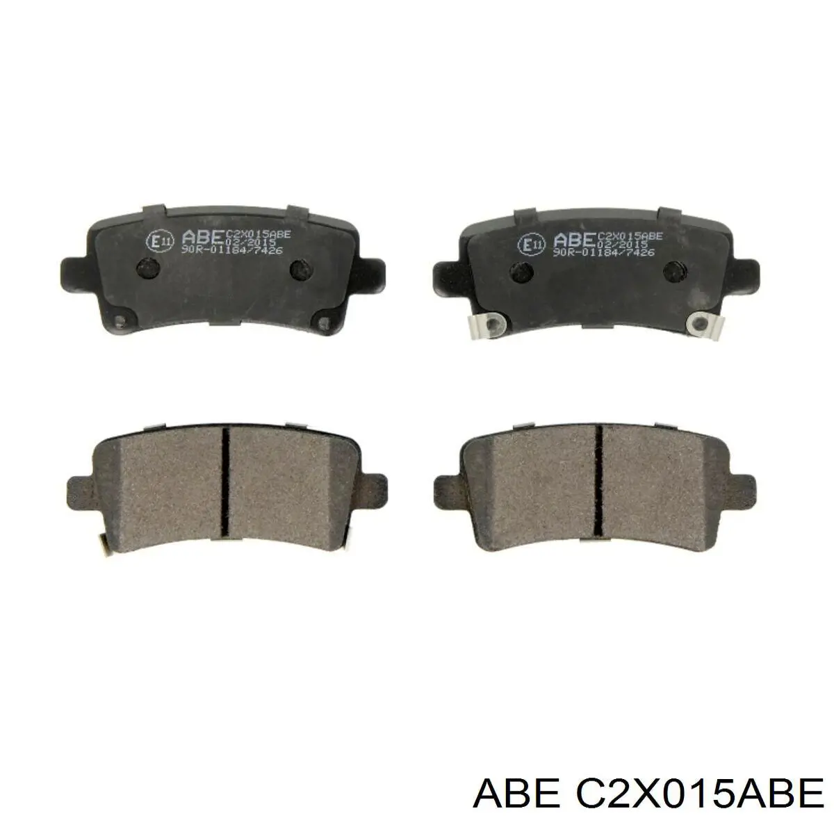 C2X015ABE ABE pastillas de freno traseras