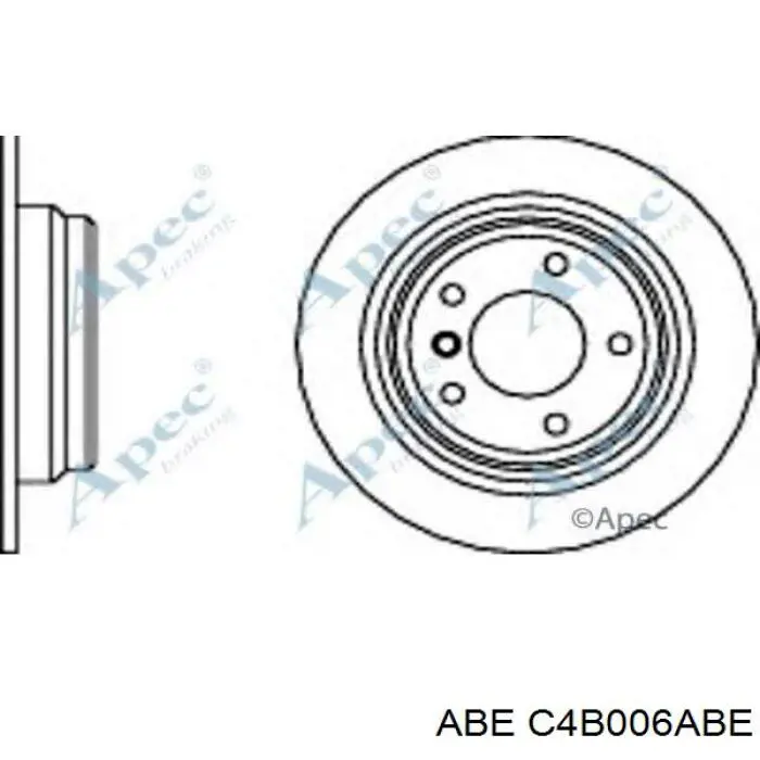 C4B006ABE ABE disco de freno trasero