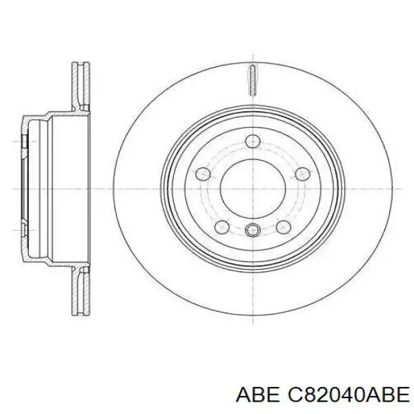 C82040ABE ABE tubo flexible de frenos trasero