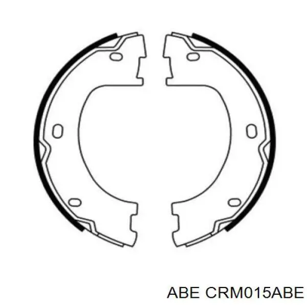 CRM015ABE ABE juego de zapatas de frenos, freno de estacionamiento