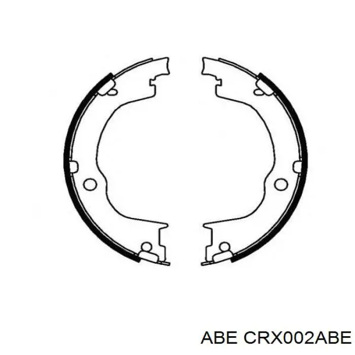 CRX002ABE ABE juego de zapatas de frenos, freno de estacionamiento