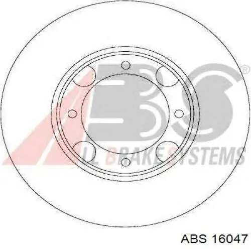 16047 ABS freno de disco delantero