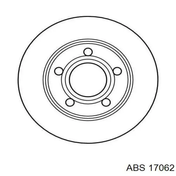 17062 ABS disco de freno trasero