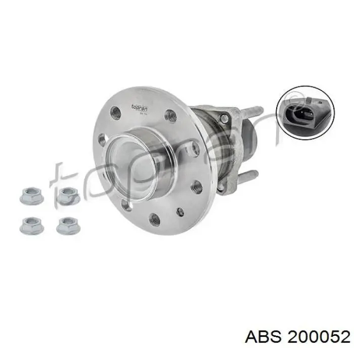 200052 ABS cubo de rueda trasero